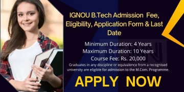 IGNOU B.Tech Admission
