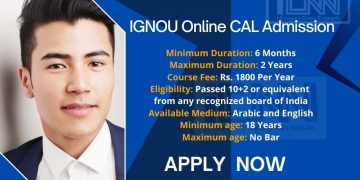 IGNOU Online CAL Admission 2025