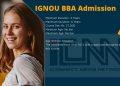 IGNOU BBA Admission