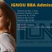 IGNOU BBA Admission