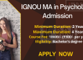 IGNOU MA in Psychology Admission