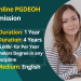 IGNOU Online PGDEOH Admission 2022
