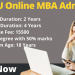 IGNOU Online MBA Admission