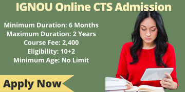 IGNOU Online CTS Admission