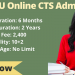 IGNOU Online CTS Admission