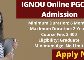 IGNOU Online PGCGPS Admission