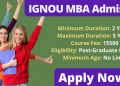 IGNOU MBA Admission 2025
