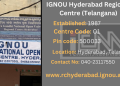 IGNOU Hyderabad Regional Centre (Telangana)