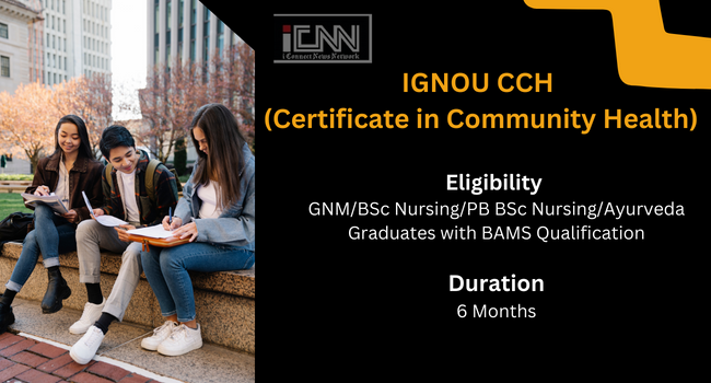 IGNOU CCH (Certificate in Community Health) | Admission, Eligibility ...