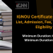 IGNOU Certificate Courses