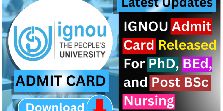 IGNOU Releases Admit Card