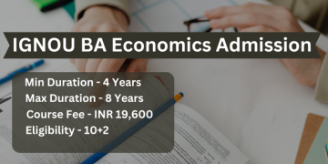 IGNOU BA Economics Admission