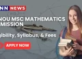 IGNOU MSc Mathematics Admission