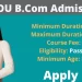 IGNOU BCom Admission 2025