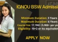 IGNOU BSW Admission