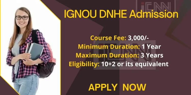 IGNOU DNHE Admission
