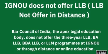 IGNOU Law Admission