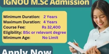 IGNOU M.Sc Admission