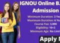 IGNOU Online BCom Admission 2025