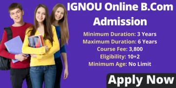 IGNOU Online BCom Admission 2025