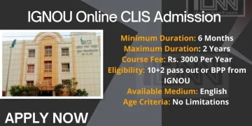 IGNOU Online CLIS Admission