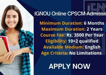 IGNOU Online CPSCM Admission