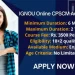 IGNOU Online CPSCM Admission