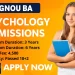 IGNOU BA in Psychology