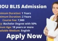 IGNOU Blis Admission