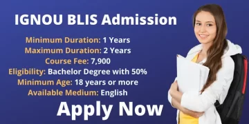IGNOU Blis Admission