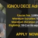 IGNOU DECE Admission 2025