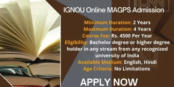 IGNOU Online MAGPS Admission