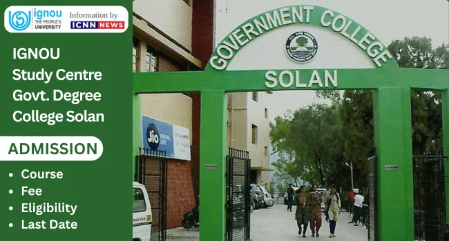 IGNOU Study Centre Govt. Degree College Solan
