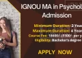 IGNOU MA in Psychology Admission