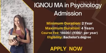 IGNOU MA in Psychology Admission