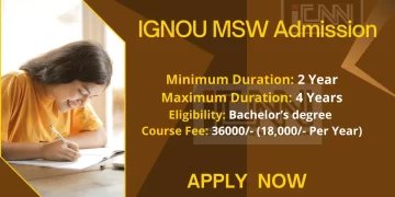 IGNOU MSW Admission